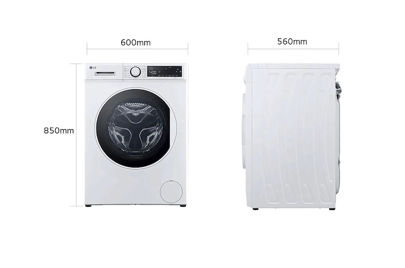 LG Lavatrice 8kg | Serie M3 Classe B | 1200 giri, Lavaggio a vapore, Allergy Care | White, F2WM208N0E