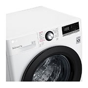 LG Lavatrice slim 7kg AI DD™ | Serie V2 Classe E | 1200 giri, Lavaggio a vapore, Inverter Direct Drive | White, F2WV2S7S6E