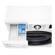 LG Lavatrice slim 7kg AI DD™ | Serie V2 Classe E | 1200 giri, Lavaggio a vapore, Inverter Direct Drive | White, F2WV2S7S6E