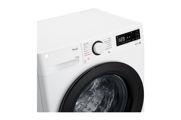 LG Lavatrice 8,5kg AI DD™ | Serie V3 Classe A | 1200 giri, Lavaggio a vapore, Wi-Fi, Inverter Direct Drive | White, F2WV308S6AW