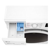 LG Lavatrice slim 7kg AI DD™ | Serie V3 Classe D | 1200 giri, Lavaggio a vapore, Inverter Direct Drive | White, F2WV3S7SHE