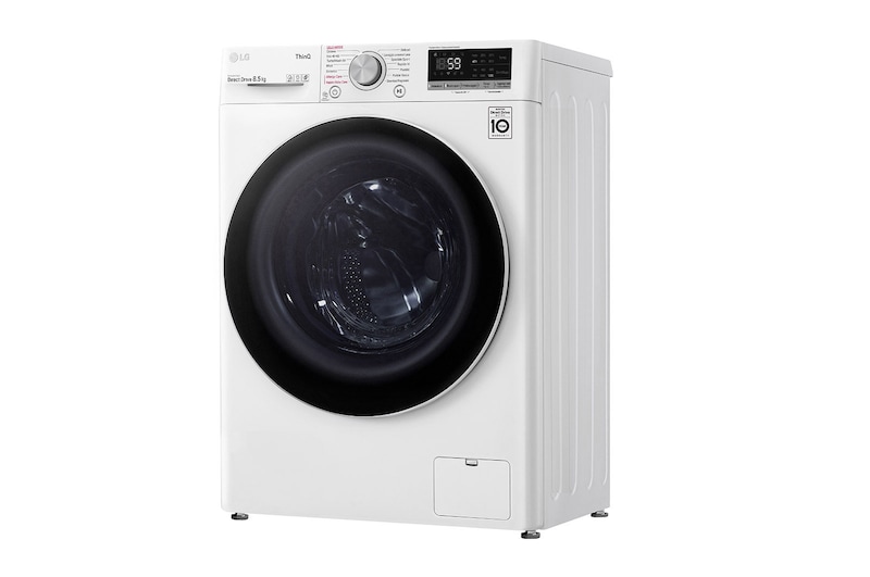 LG Lavatrice slim 8,5kg AI DD™ | Serie V5 Classe C | 1200 giri, TurboWash, Lavaggio a vapore, Wi-Fi | White, F2WV5S8S0E