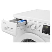 LG Lavatrice 8kg 6 Motion | Serie J3 Classe D | 1400 giri, Inverter Direct Drive, Smart Diagnosis | White, F4J3TN3WE
