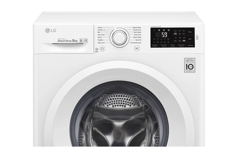 LG Lavatrice 8 kg Oblò Bianco, F4J5TN3W