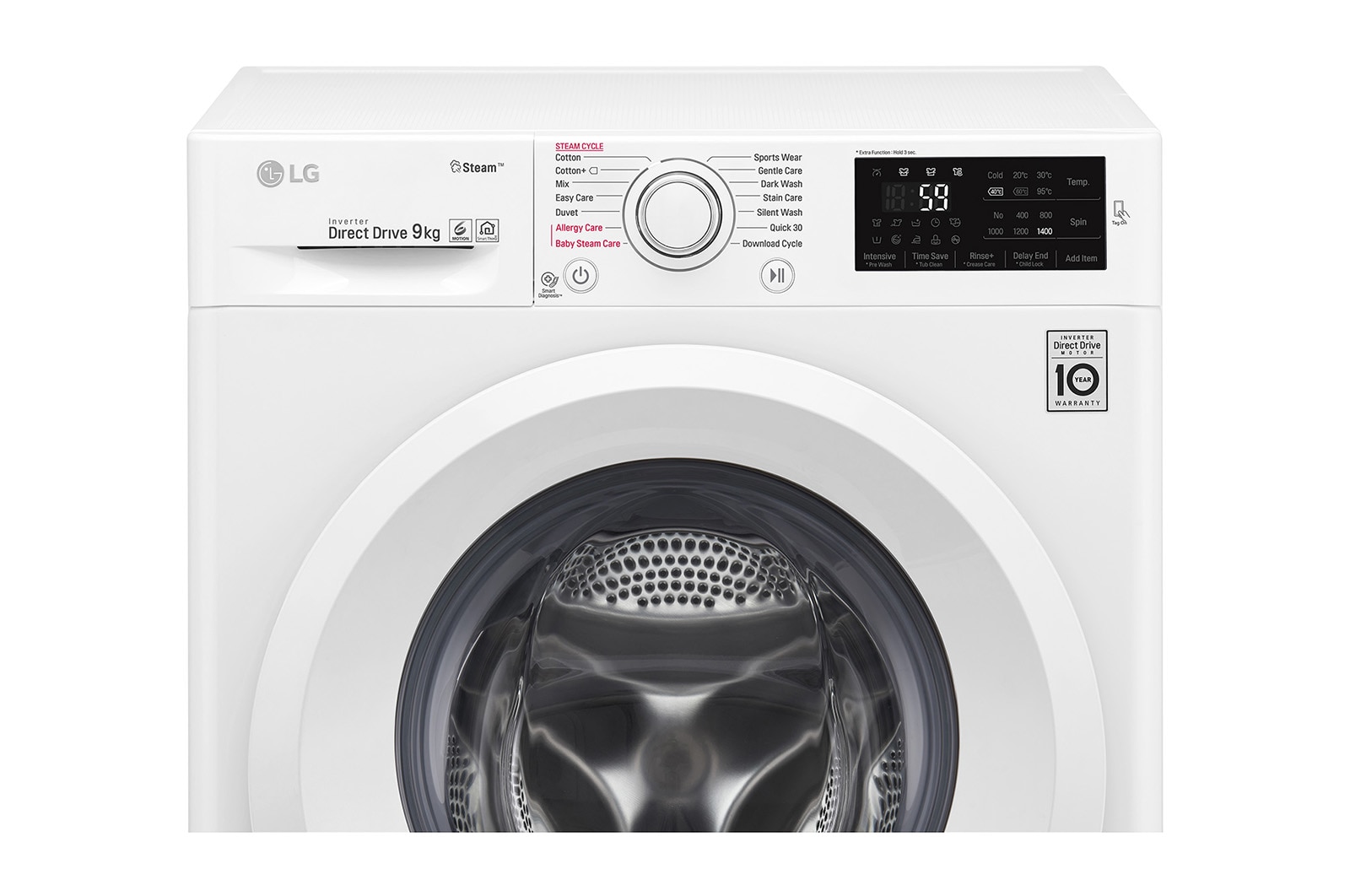 LG Lavatrice 9kg Lavaggio a vapore, F4J5VY3W