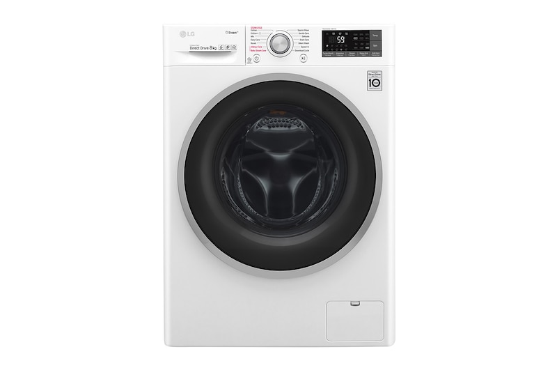 LG Lavatrice Smart TurboWash™ 8 kg  Lavaggio a vapore Oblò Ring Silver Cromato, F4J7TY1W