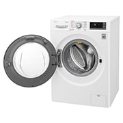 LG Lavatrice Smart TurboWash™ 8 kg  Lavaggio a vapore Oblò Ring Silver Cromato, F4J7TY1W