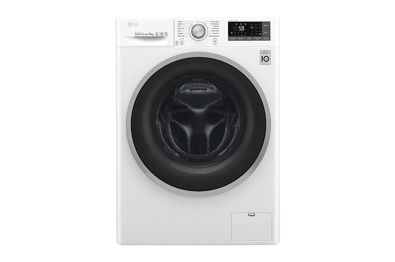 LG Lavatrice Smart TurboWash™ 9 kg  Oblò Ring Silver Cromato, F4J7VN1W