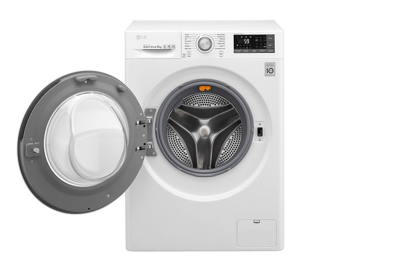 LG Lavatrice Smart TurboWash™ 9 kg  Oblò Ring Silver Cromato, F4J7VN1W