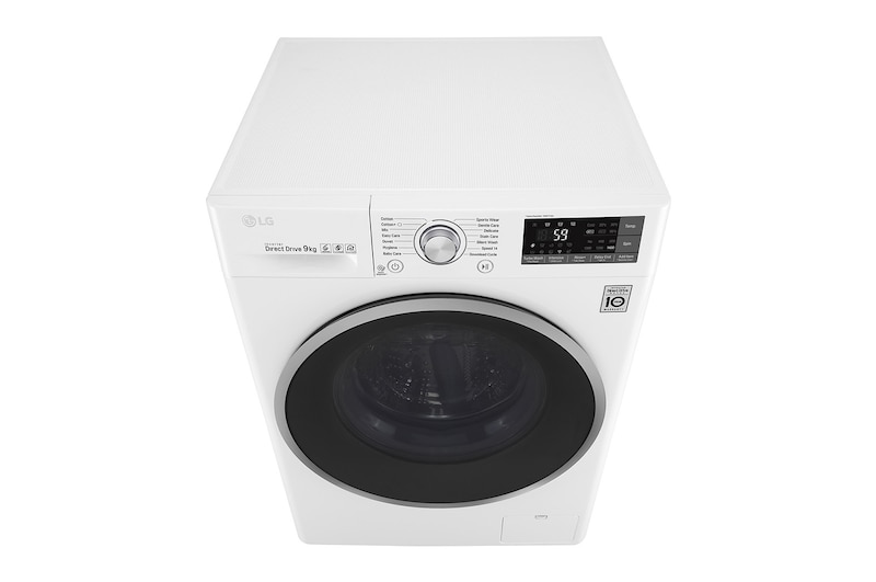 LG Lavatrice Smart TurboWash™ 9 kg  Oblò Ring Silver Cromato, F4J7VN1W