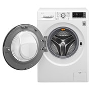 LG Lavatrice Smart TurboWash™ 9 kg  Oblò Ring Silver Cromato, F4J7VN1W