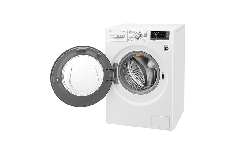 LG Lavatrice Smart TurboWash™ 10 kg Lavaggio a vapore Oblò Ring Cromato, F4J8JS2W