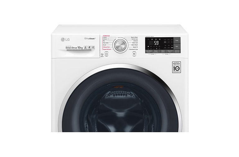 LG Lavatrice Smart TurboWash™ 10 kg Lavaggio a vapore Oblò Ring Cromato, F4J8JS2W