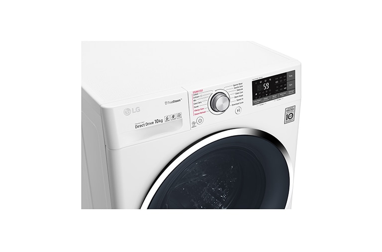 LG Lavatrice Smart TurboWash™ 10 kg Lavaggio a vapore Oblò Ring Cromato, F4J8JS2W