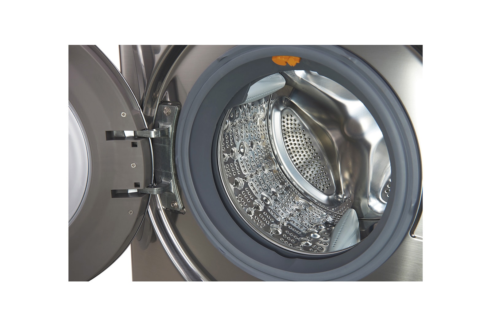 LG Lavatrice Smart TurboWash™ 10 kg  Lavaggio a vapore Oblò Ring Cromato, F4J9JS2T