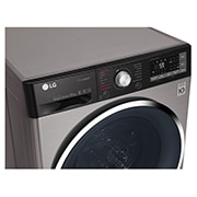 LG Lavatrice Smart TurboWash™ 10 kg  Lavaggio a vapore Oblò Ring Cromato, F4J9JS2T