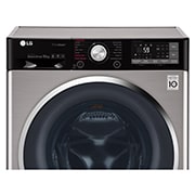 LG Lavatrice Smart TurboWash™ 10 kg  Lavaggio a vapore Oblò Ring Cromato, F4J9JS2T