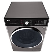 LG Lavatrice Smart TurboWash™ 10 kg  Lavaggio a vapore Oblò Ring Cromato, F4J9JS2T