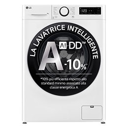 Lavatrice 9kg AI DD™ | Serie R3 Classe A-10% | 1400 giri, Lavaggio con AI, Smart Diagnosis, Motore Direct Drive | White
