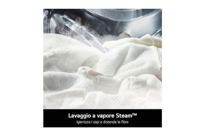 LG Lavatrice a Vapore 13kg Classe A Bianca, F4R3013NSWB
