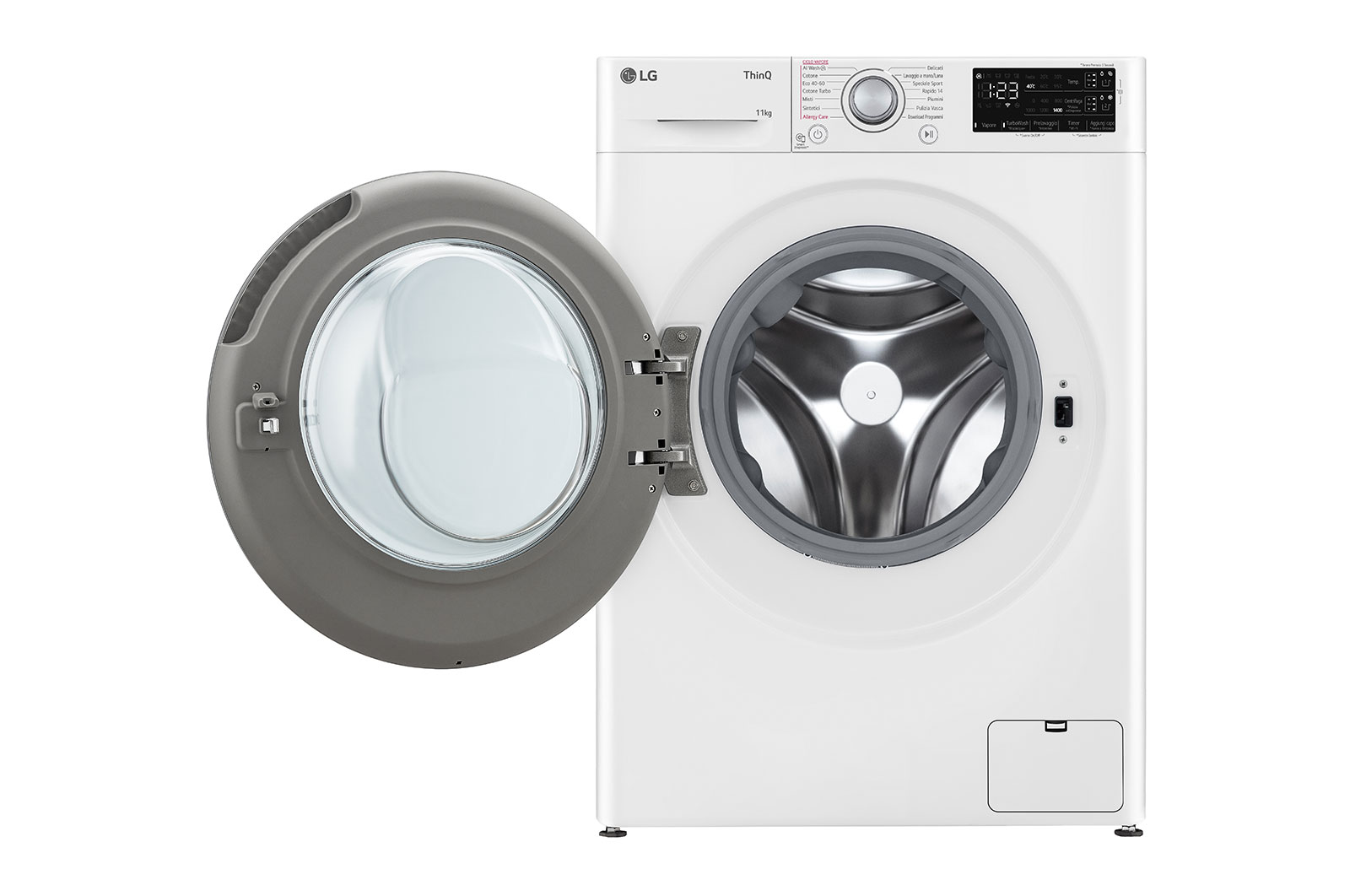LG Lavatrice 11kg AI DD™ | Serie R3 Classe A-10% | 1400 giri, Autodosaggio, Lavaggio a vapore, Wi-Fi | White, F4R3711NSWS