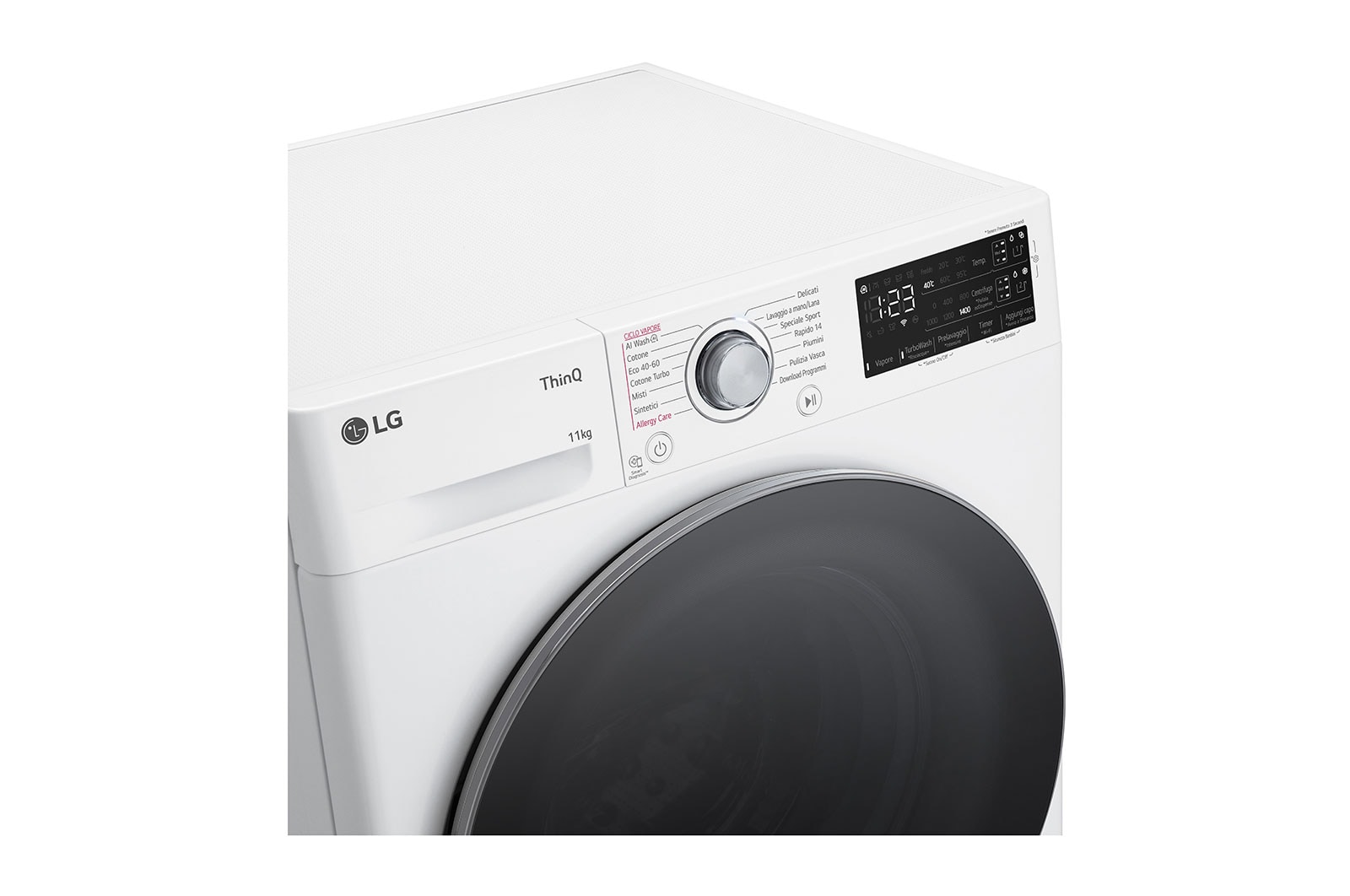LG Lavatrice 11kg AI DD™ | Serie R3 Classe A-10% | 1400 giri, Autodosaggio, Lavaggio a vapore, Wi-Fi | White, F4R3711NSWS