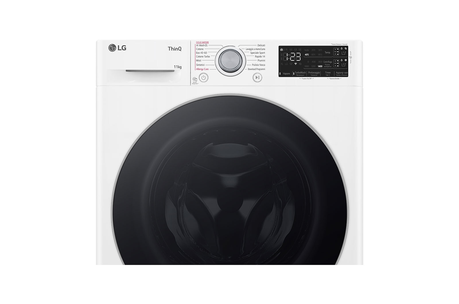 LG Lavatrice 11kg AI DD™ | Serie R3 Classe A-10% | 1400 giri, Autodosaggio, Lavaggio a vapore, Wi-Fi | White, F4R3711NSWS