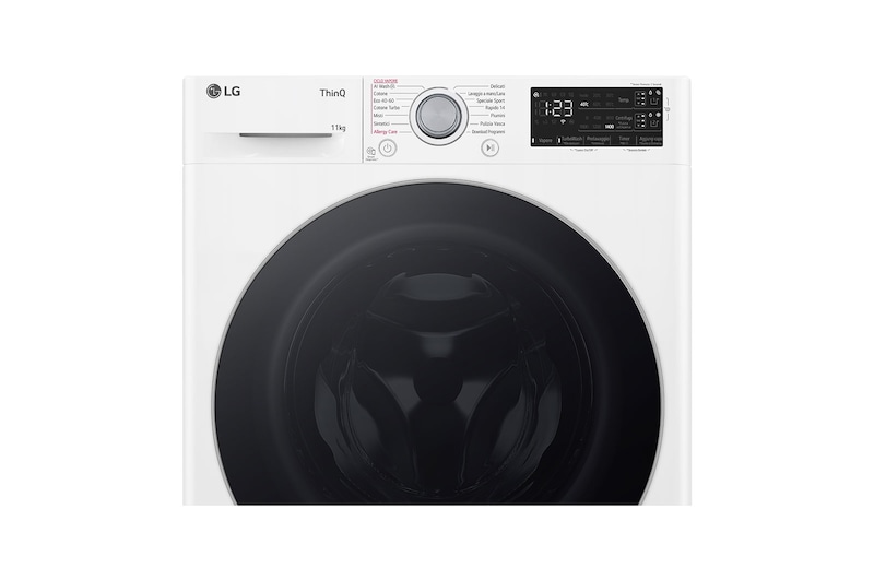 LG Lavatrice 11kg AI DD™ | Serie R3 Classe A-10% | 1400 giri, Autodosaggio, Lavaggio a vapore, Wi-Fi | White, F4R3711NSWS