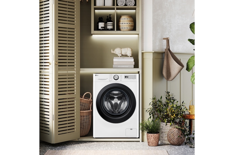 LG Lavatrice 11kg AI DD™ | Serie R3 Classe A-10% | 1400 giri, Lavaggio a vapore, Allergy Care, Inverter Direct Drive | White, F4R3P11NSWB