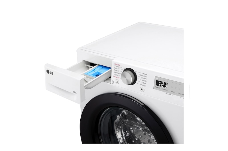 LG Lavatrice 11kg AI DD™ | Serie R3 Classe A-10% | 1400 giri, Lavaggio a vapore, Allergy Care, Inverter Direct Drive | White, F4R3P11NSWB