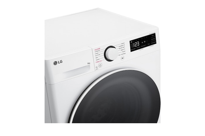 LG Lavatrice 9kg AI DD™ | Serie R5 Classe A-10% | 1400 giri, TurboWash 360, Lavaggio a vapore, Motore Direct Drive | White, F4R5009TSWW
