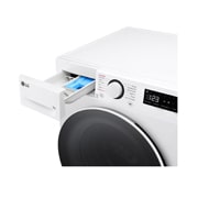 LG Lavatrice 9kg AI DD™ | Serie R5 Classe A-10% | 1400 giri, TurboWash 360, Lavaggio a vapore, Motore Direct Drive | White, F4R5009TSWW