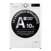 LG Offerta Colonna Bucato Lavatrice 10kg Serie R5 Classe A-10% + Asciugatrice 9kg Serie V9 Classe A+++, F4R5010TSWW.RH90V9