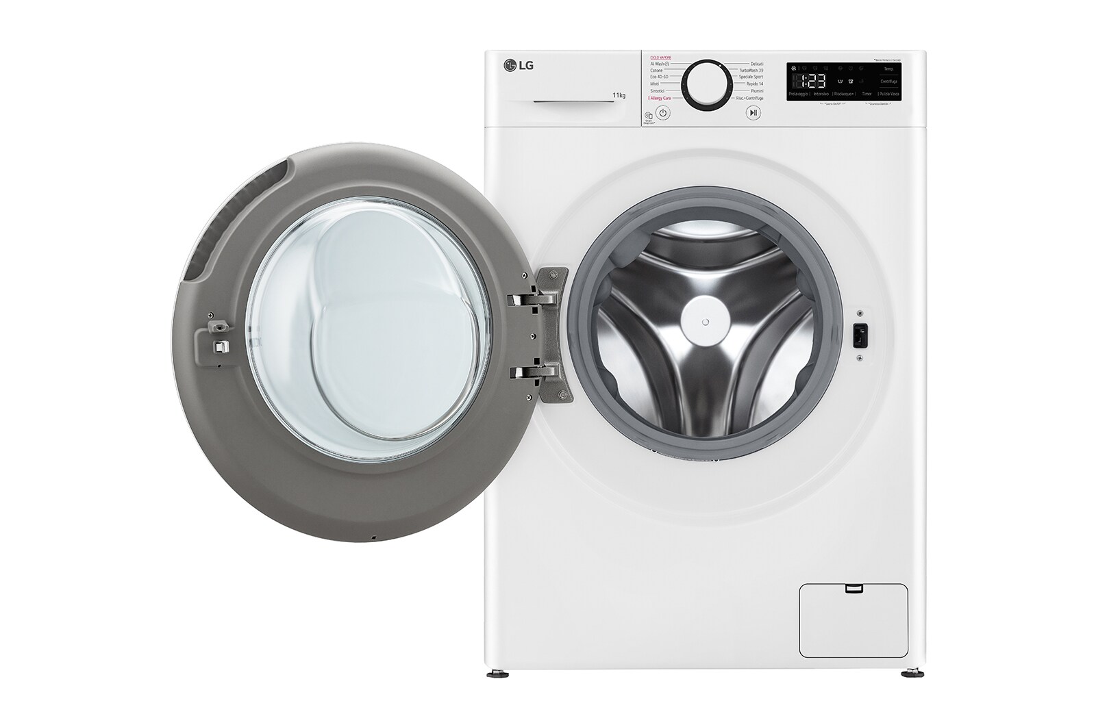 Foto frontale della lavatrice LG F4R5011TSWW