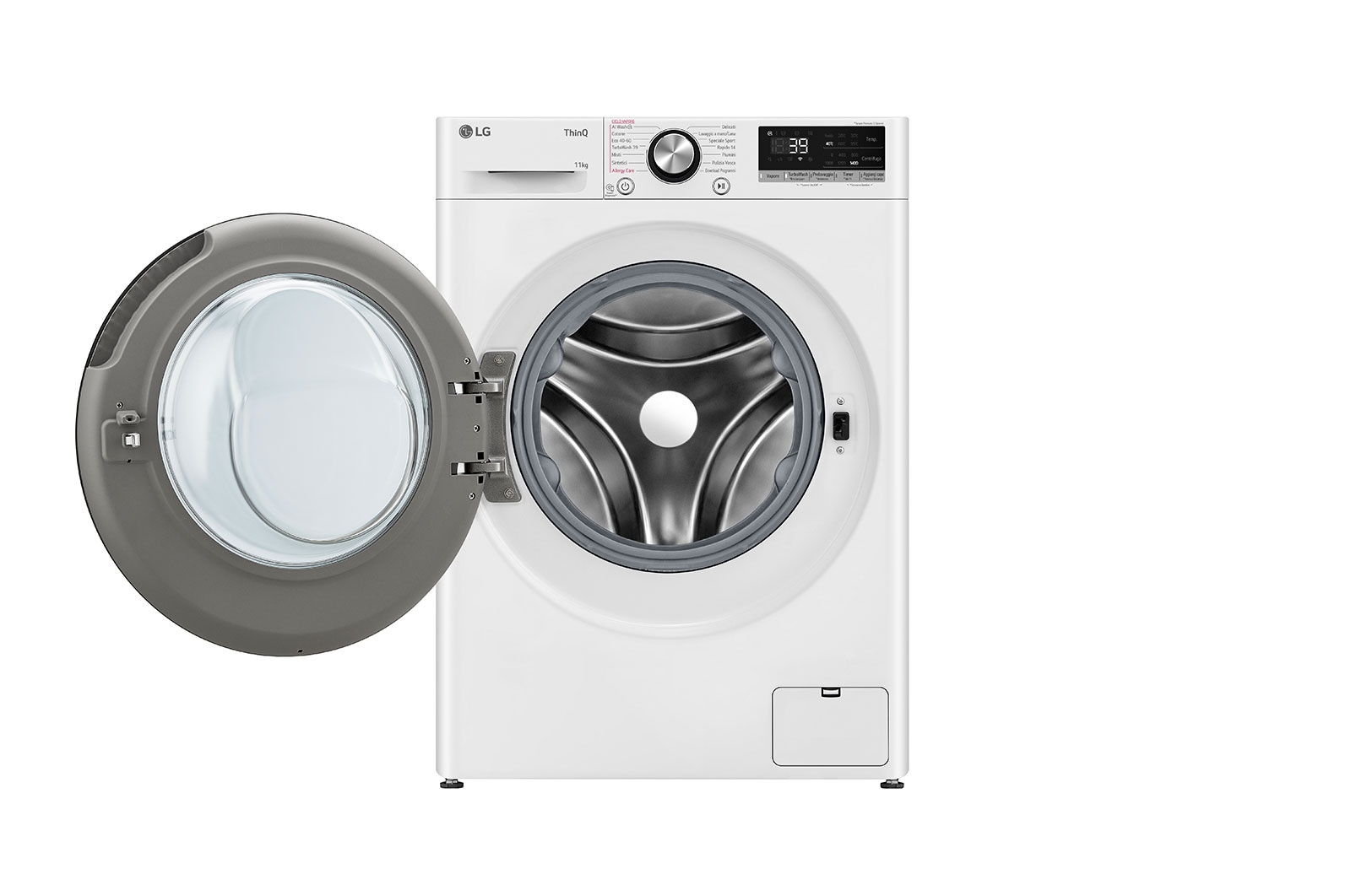 LG Lavatrice 11kg AI DD™ | Serie R7 Classe A-10% | 1400 giri, TurboWash 360, Vapore su 7 programmi, Wi-Fi | White, F4R7011TSWB