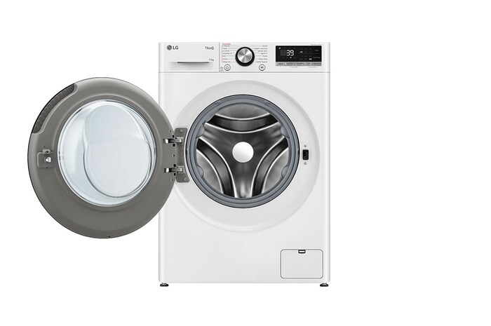 LG Lavatrice 11kg AI DD™ | Serie R7 Classe A-10% | 1400 giri, TurboWash 360, Vapore su 7 programmi, Wi-Fi | White, F4R7011TSWB