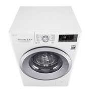LG Lavatrice Smart TurboWash™ 9 kg Oblò Ring Silver Cromato, F4TURBO9