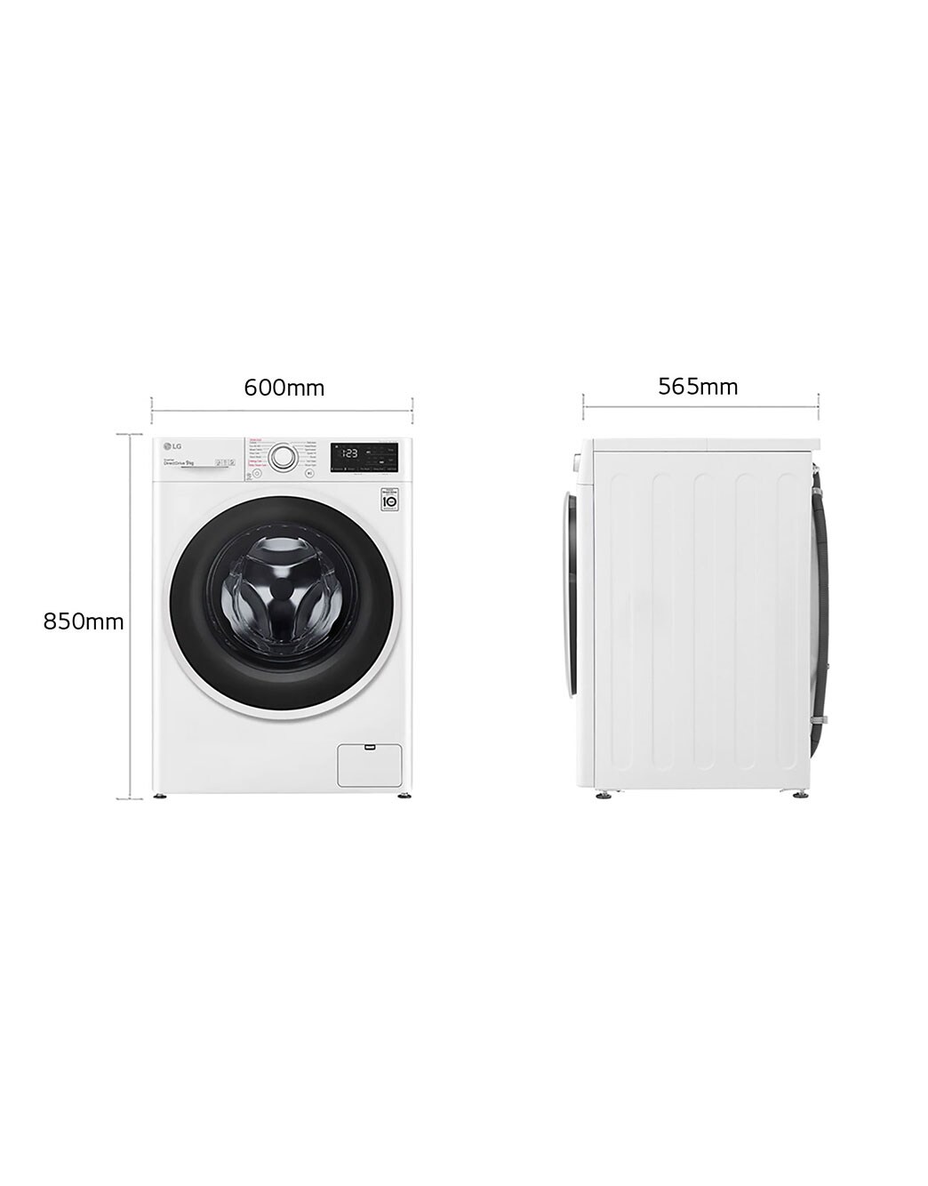 EVVO Lavadora 9 kg carga frontal Nature 9, 1350 rpm, Clase energética A, Motor Inverter, tambor diamante ePROTECT, 15 programas, Inox | Leroy Merlin