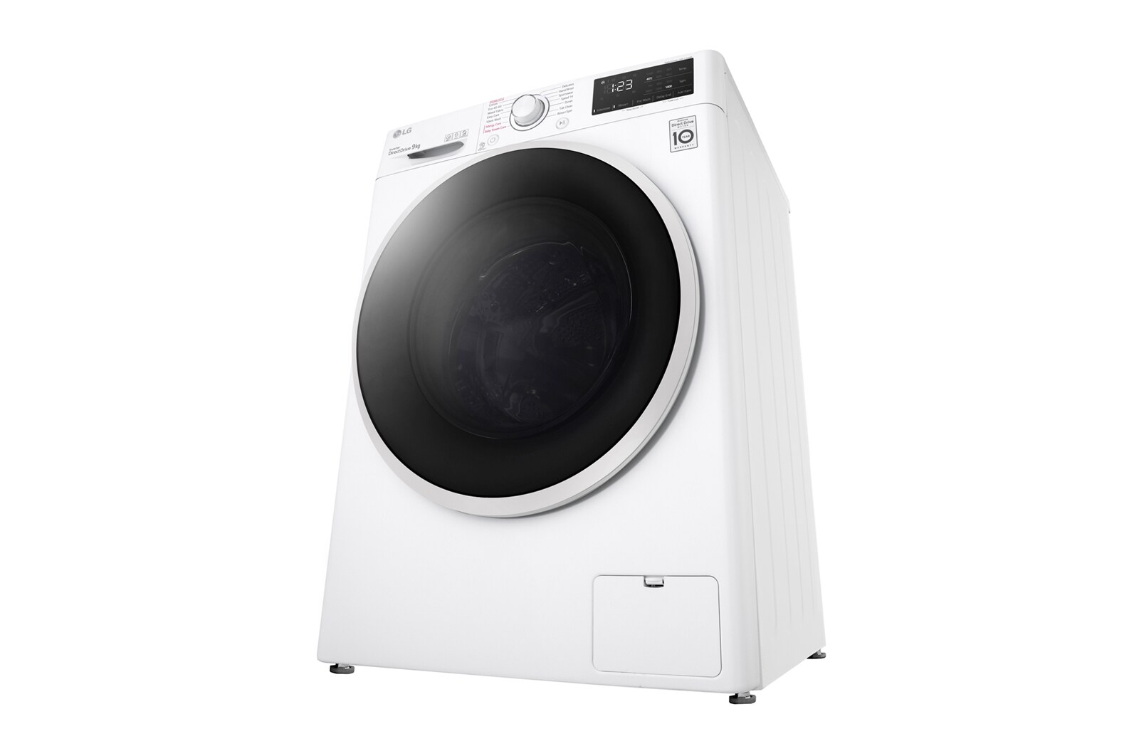 LG Lavatrice 9kg AI DD™ | Serie V3 Classe B | 1400 giri, Lavaggio a vapore, Inverter Direct Drive | White, F4WE409AIDD