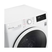 LG Lavatrice 9kg AI DD™ | Serie V3 Classe B | 1400 giri, Lavaggio a vapore, Inverter Direct Drive | White, F4WE409AIDD