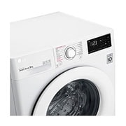 LG Lavatrice 8kg AI DD™ | Serie V3 Classe B | 1400 giri, Lavaggio a vapore, Inverter Direct Drive | White, F4WV308S3B