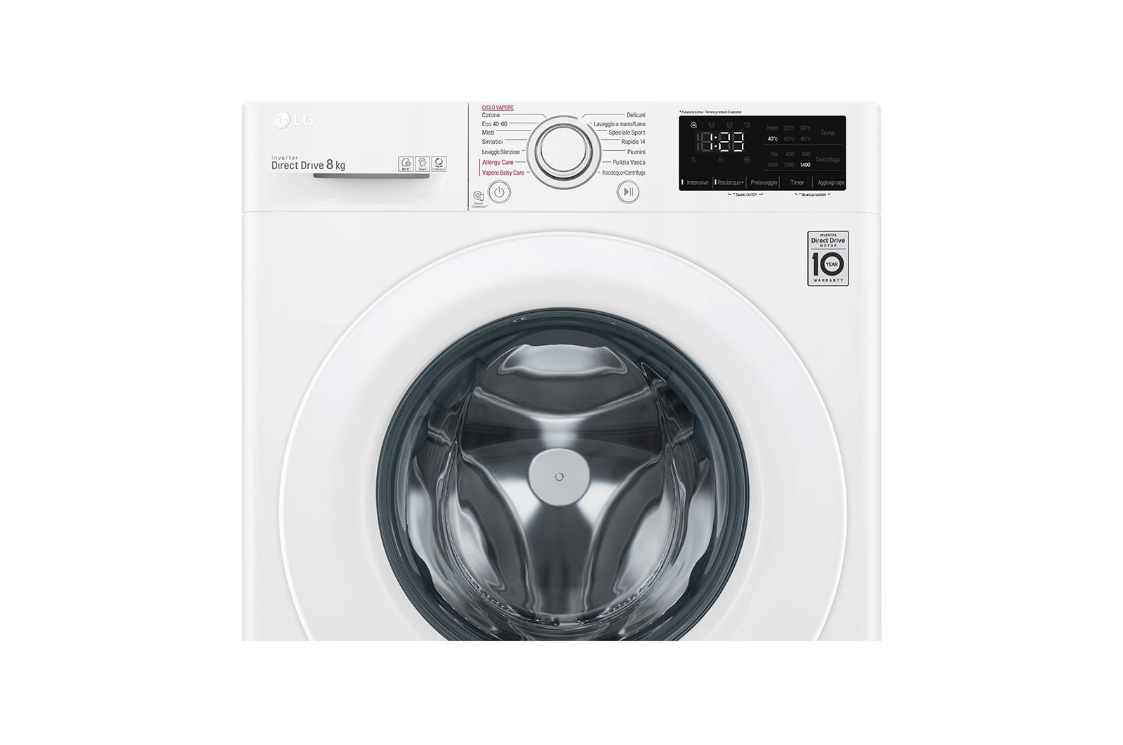 LG Lavatrice Smart AI DD™ 8kg Classe energetica C Tecnologia Steam™, F4WV308S3E