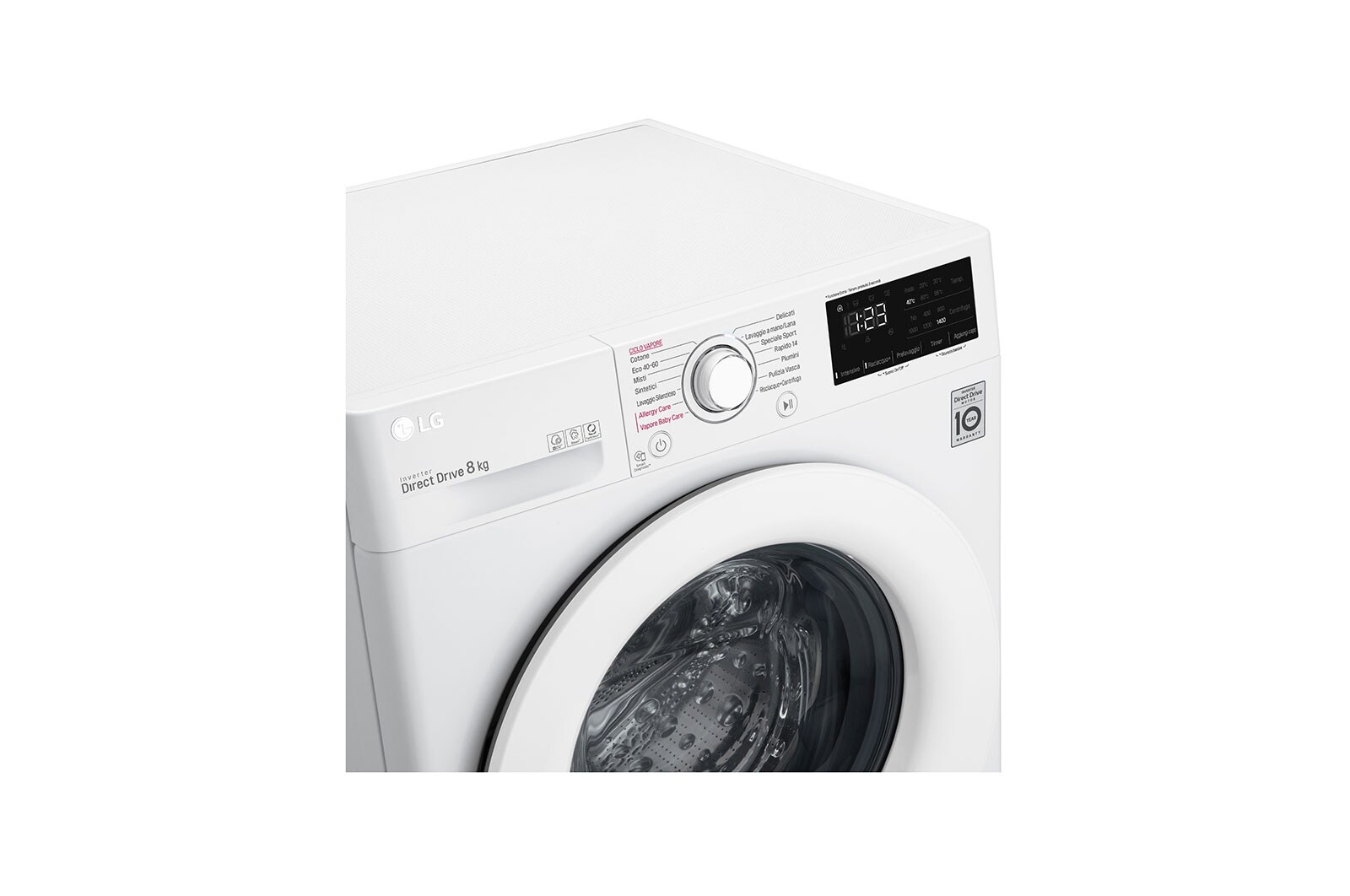 LG Lavatrice Smart AI DD™ 8kg Classe energetica C Tecnologia Steam™, F4WV308S3E
