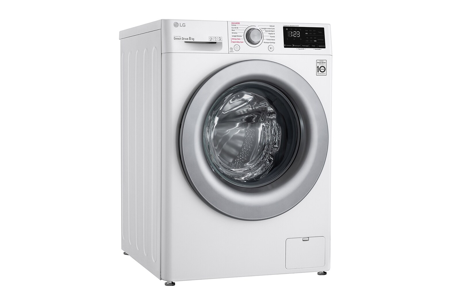 LG Lavatrice Smart AI DD™ 8kg Classe energetica C Lavaggio a vapore, F4WV308S4E