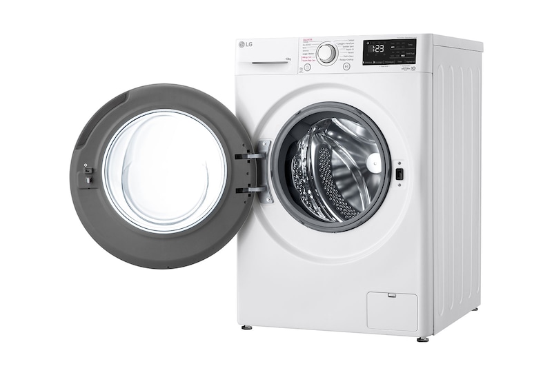 LG Lavatrice 9kg AI DD™ | Serie V3 Classe A/A/A | 1400 giri, Lavaggio a vapore, Allergy Care, Motore Direct Drive | White, F4WV309S3AA