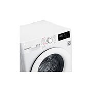 LG Lavatrice 9kg AI DD™ | Serie V3 Classe B | 1400 giri, Lavaggio a vapore, Inverter Direct Drive | White, F4WV309S3E
