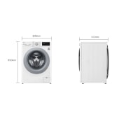 LG Lavatrice 9kg AI DD™ | Serie V3 Classe B | 1400 giri, Lavaggio a vapore, Inverter Direct Drive | White, F4WV309S4E