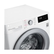 LG Lavatrice 10,5kg AI DD™ | Serie V3 Classe B | 1400 giri, Lavaggio a vapore, Inverter Direct Drive | White, F4WV310S4E