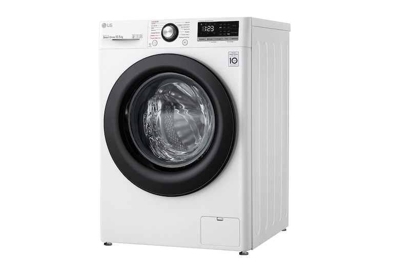 LG Lavatrice 10,5kg AI DD™ | Serie V3 Classe AAA | 1400 giri, Lavaggio a vapore, Inverter Direct Drive | White, F4WV310SAE