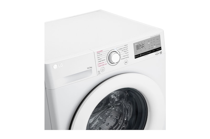 LG Lavatrice 10,5kg AI DD™ | Serie V3 Classe B | 1400 giri, Lavaggio a vapore, Allergy Care | White, F4WV310WHT